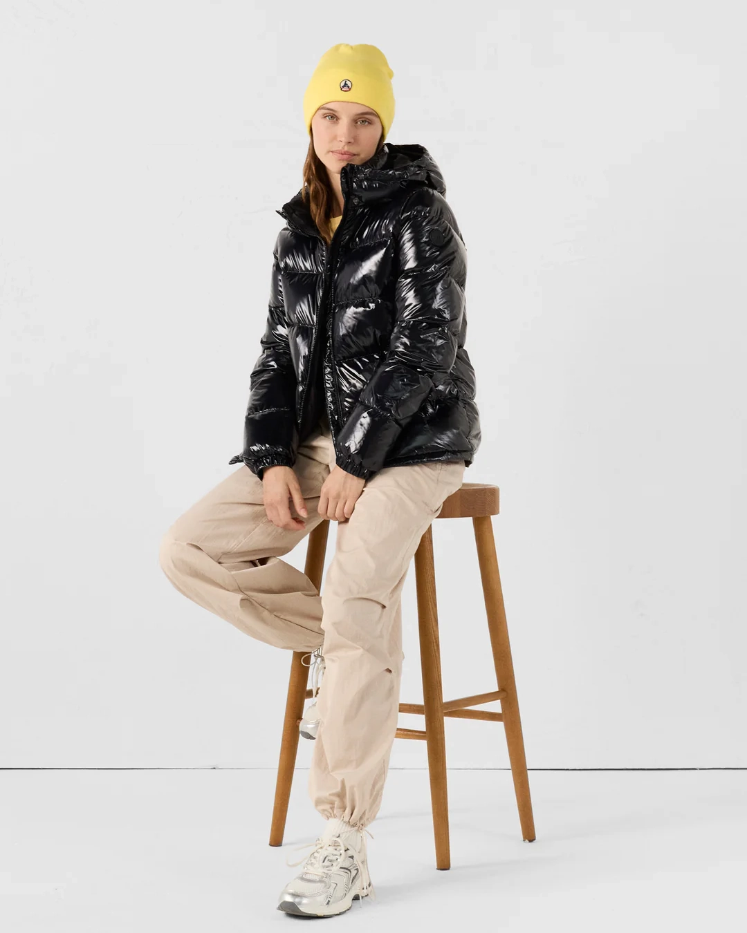 Daunenjacke Grand Froid Spirit Puffer, Schwarz, Prag, lackiert
