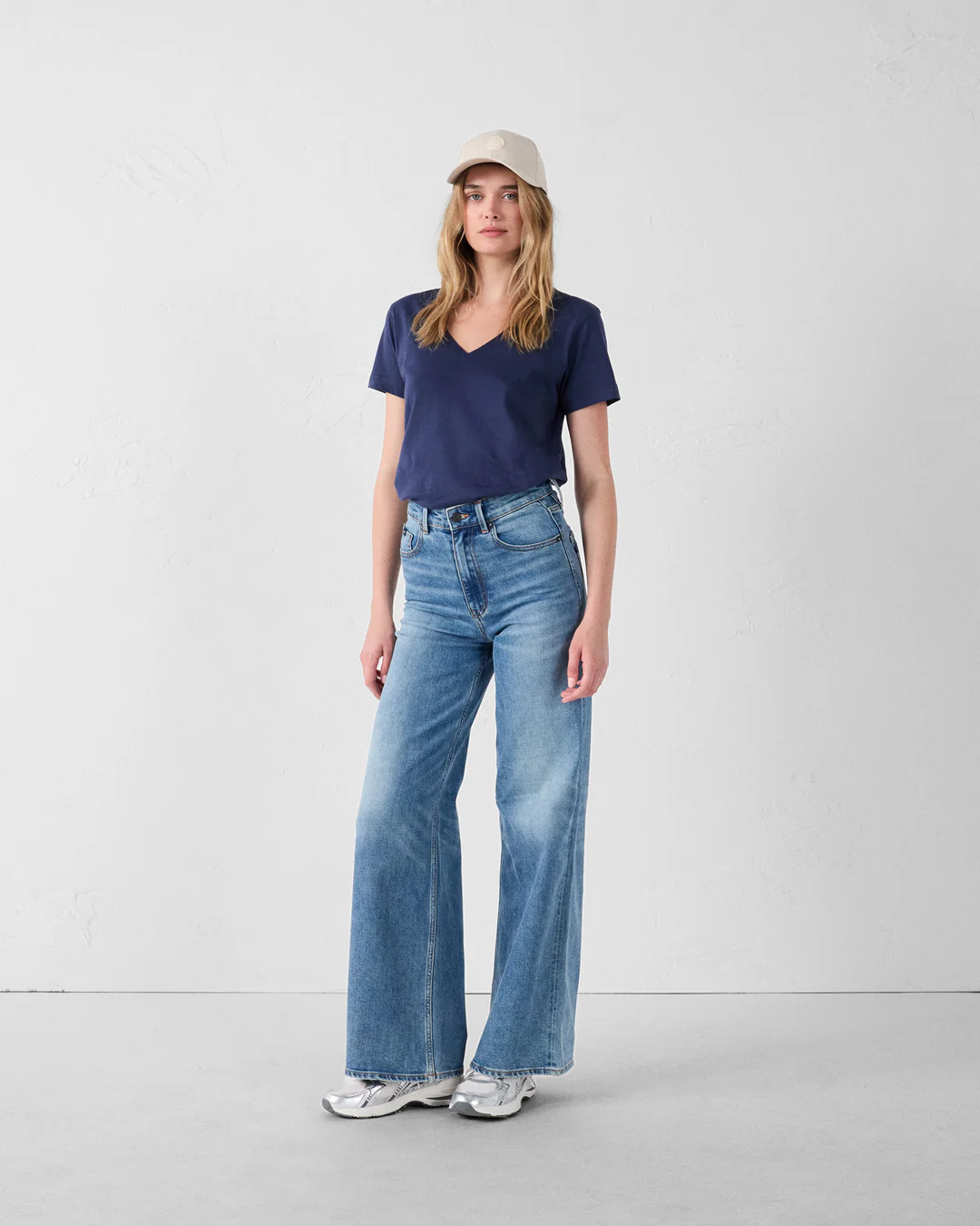V-Ausschnitt T-Shirt Sofy, Navy
